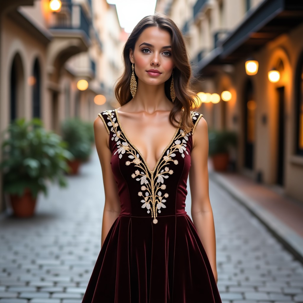 Royal Blue Floral Embellished Maxi Dress