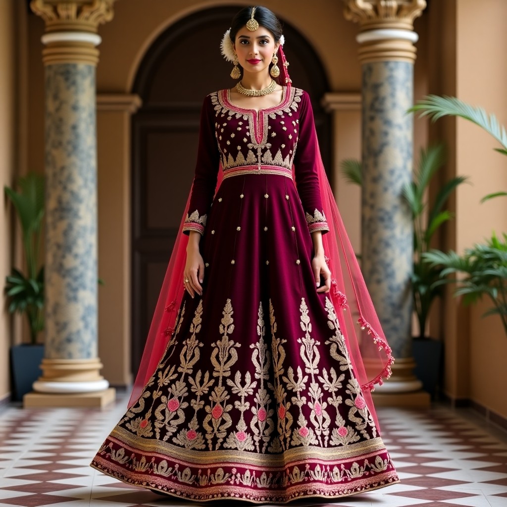 Luxury Royal Floral Bridal Lehenga