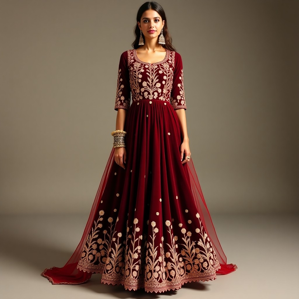 Regal Golden Bloom Lehenga
