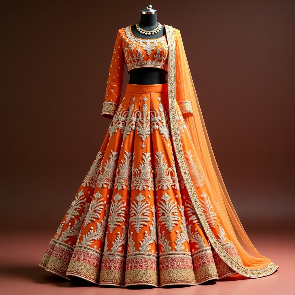 Luxury Royal Garden Embroidery Lehenga