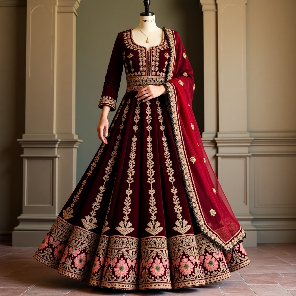 Majestic Floral Heritage Lehenga