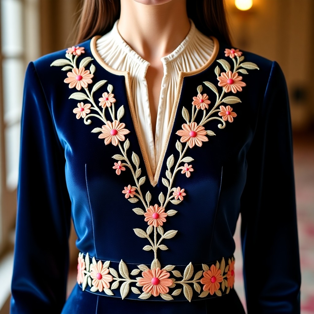 Royal Floral Empress Court Dress