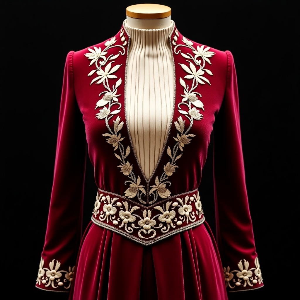 Royal Garden Gold Embroidered Gown
