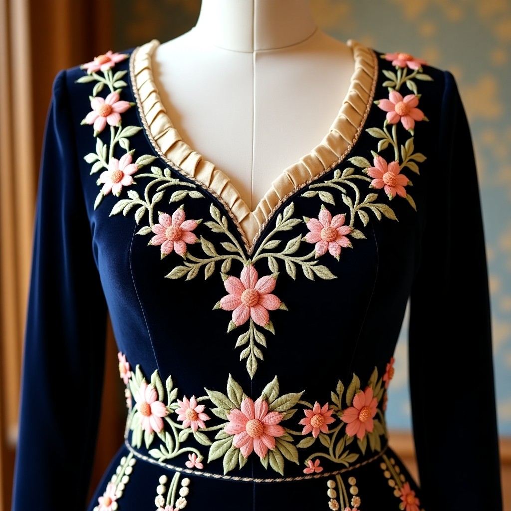 Grand Floral Royal Heritage Gown