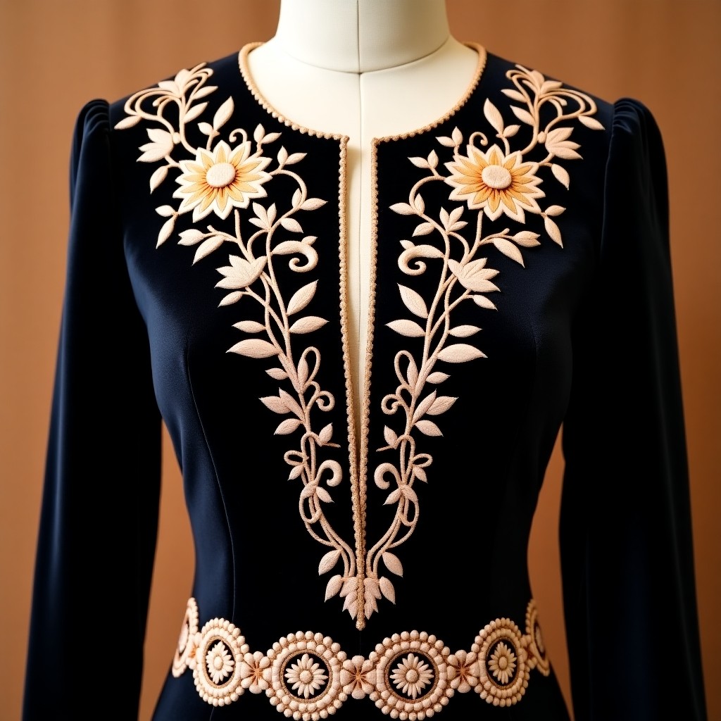 Royal Blossom Heritage Evening Dress