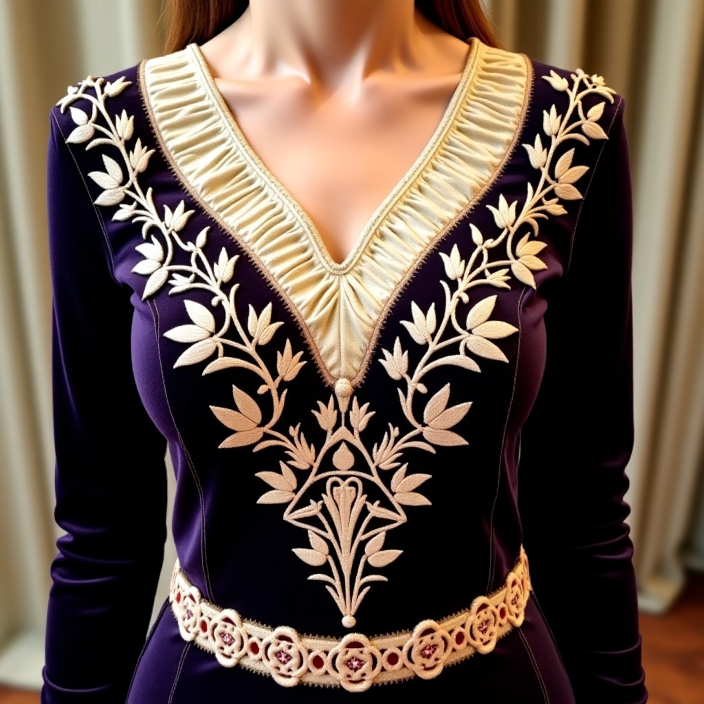 Noble Golden Rose Court Dress