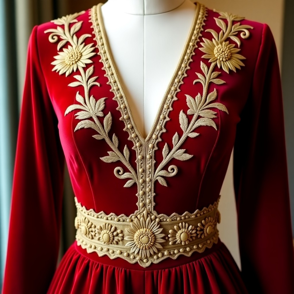 Royal Fleur Garden Evening Dress