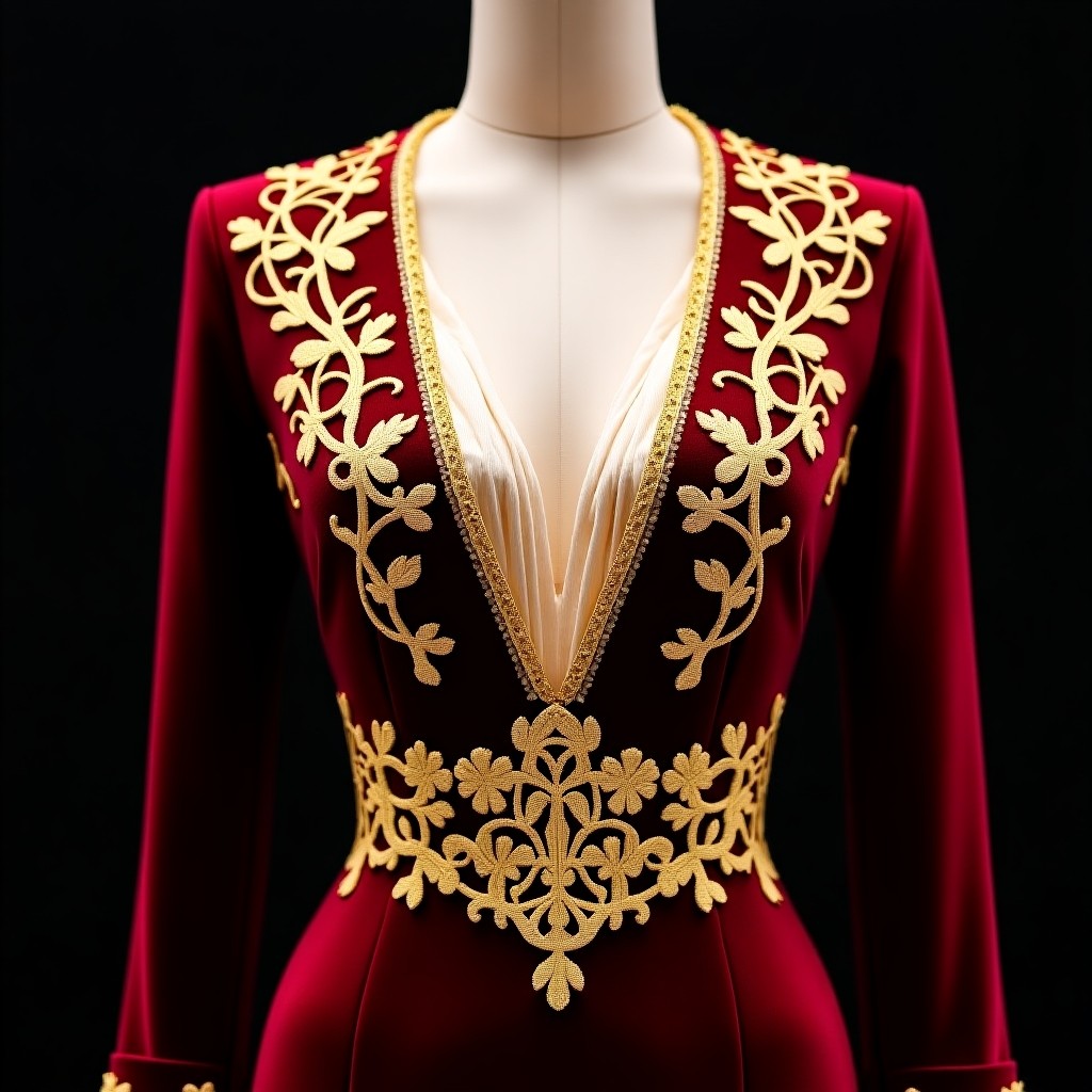 Regal Duchess Rose Gown