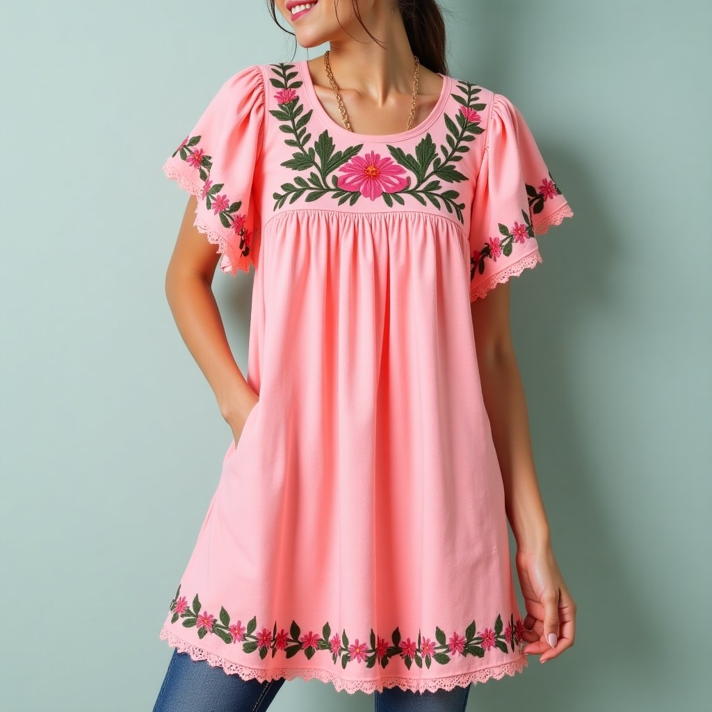 Bohemian Floral Charm Embroidered Dress