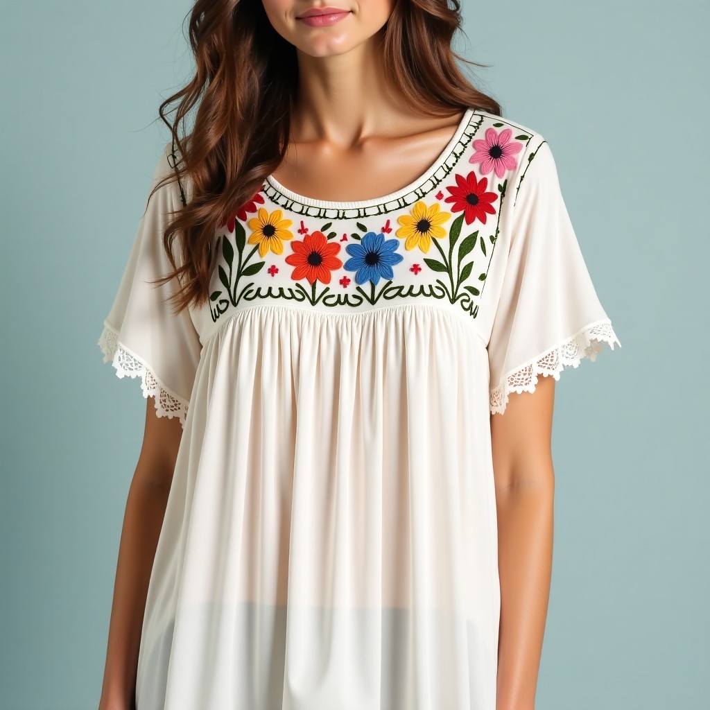 Boho Botanical Floral Trail Maxi Dress