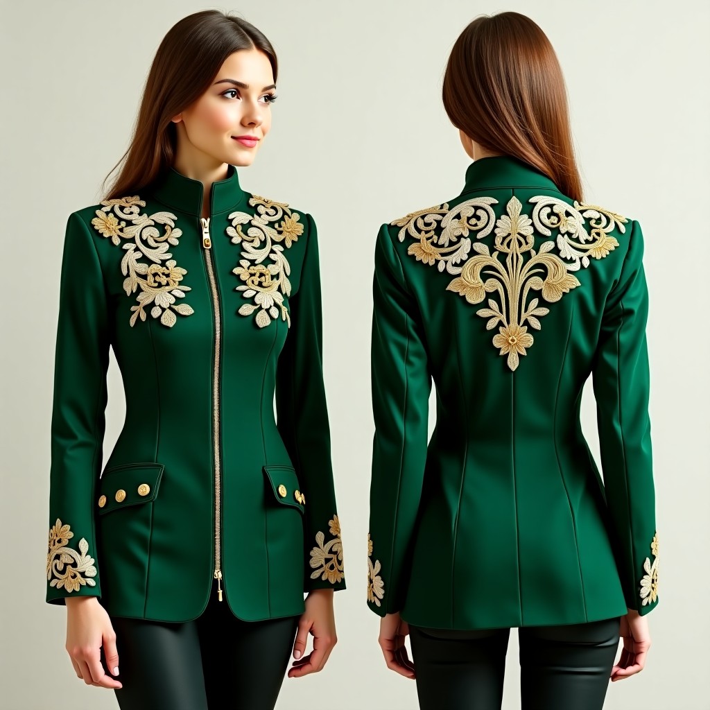 Ornate Royal Filigree Embroidered Jacket