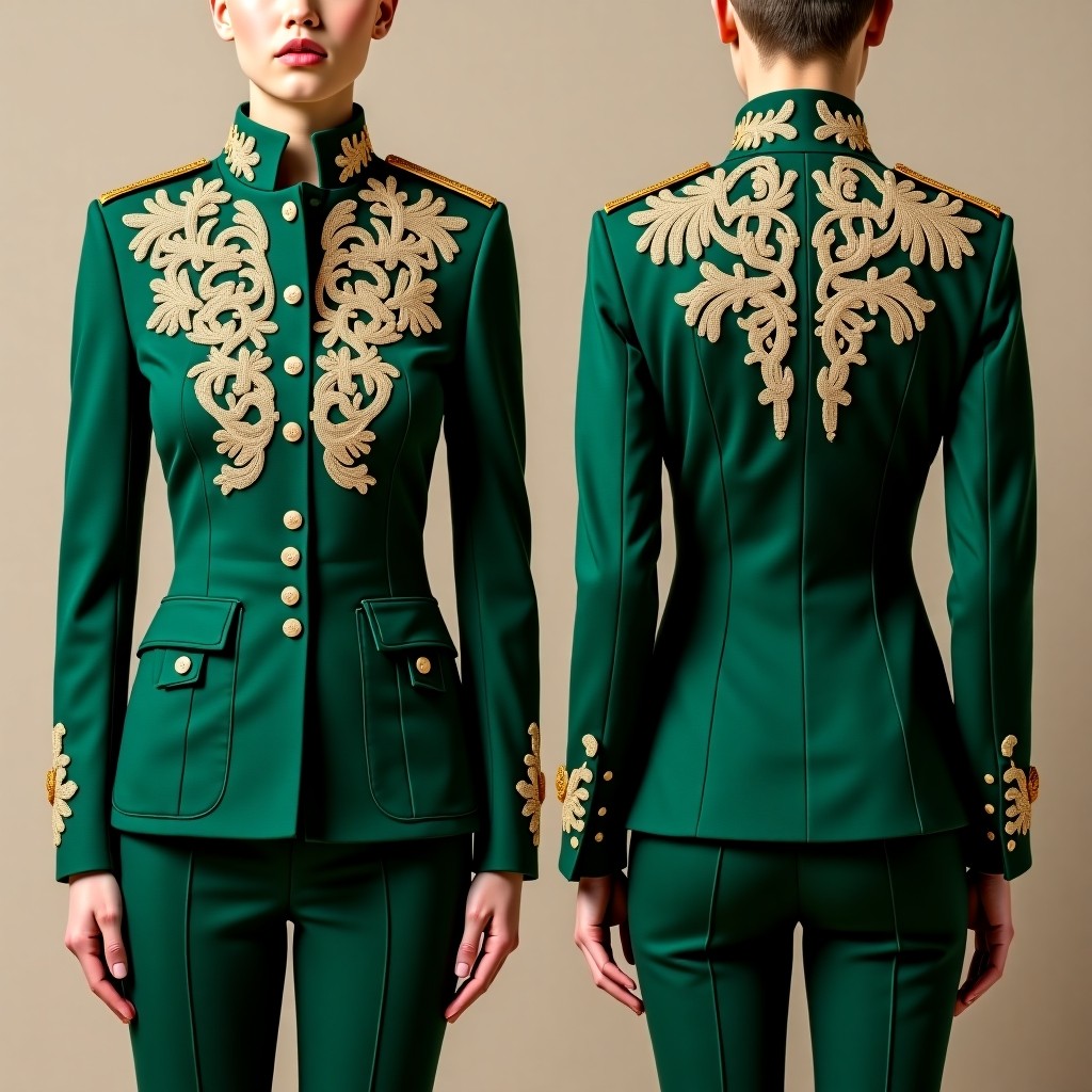 Luxury Symmetrical Floral Jacket