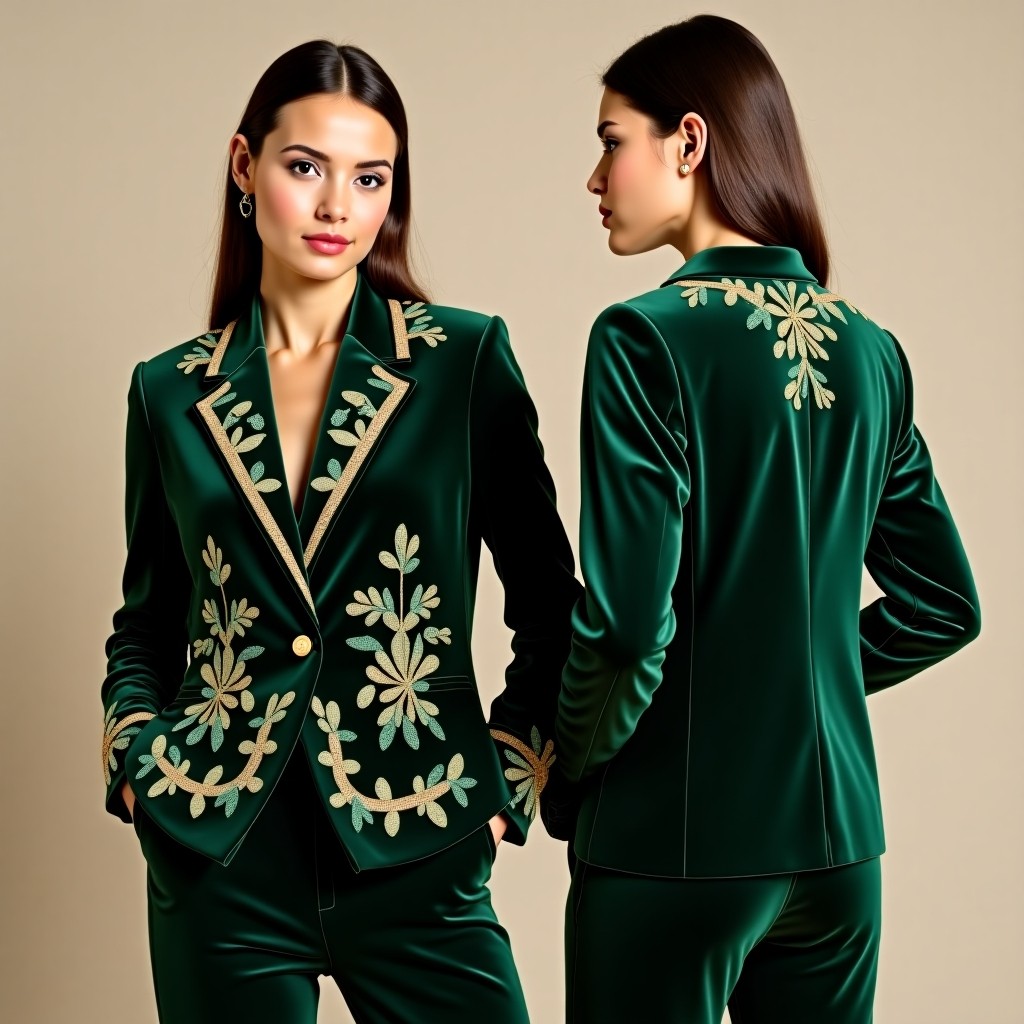 Luxury Garden Embroidered Blazer