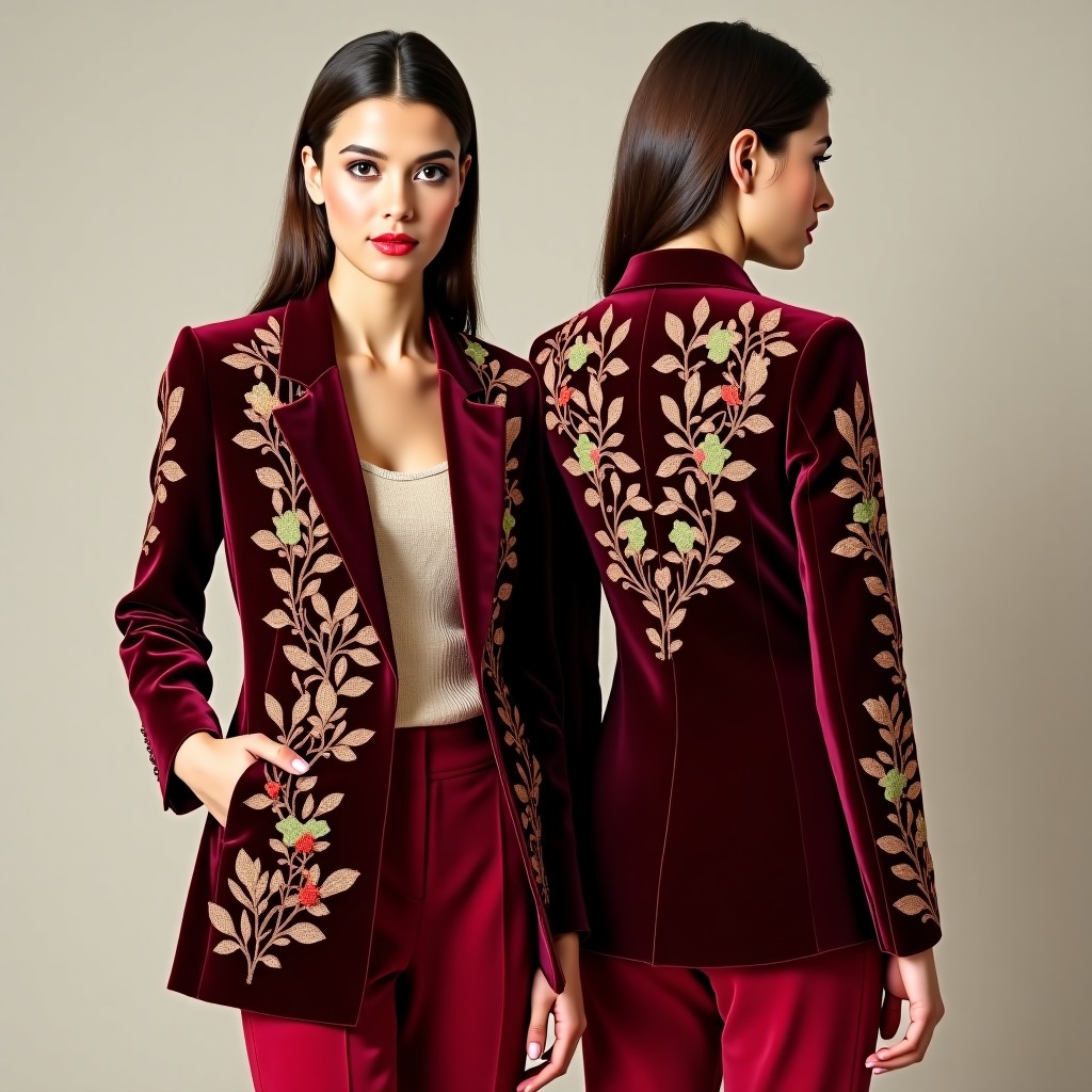Royal Ornamental Embroidered Blazer