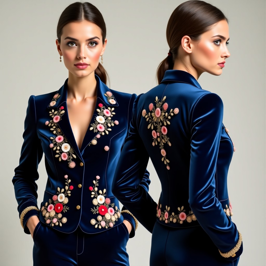 Designer Blossom Branch Blazer