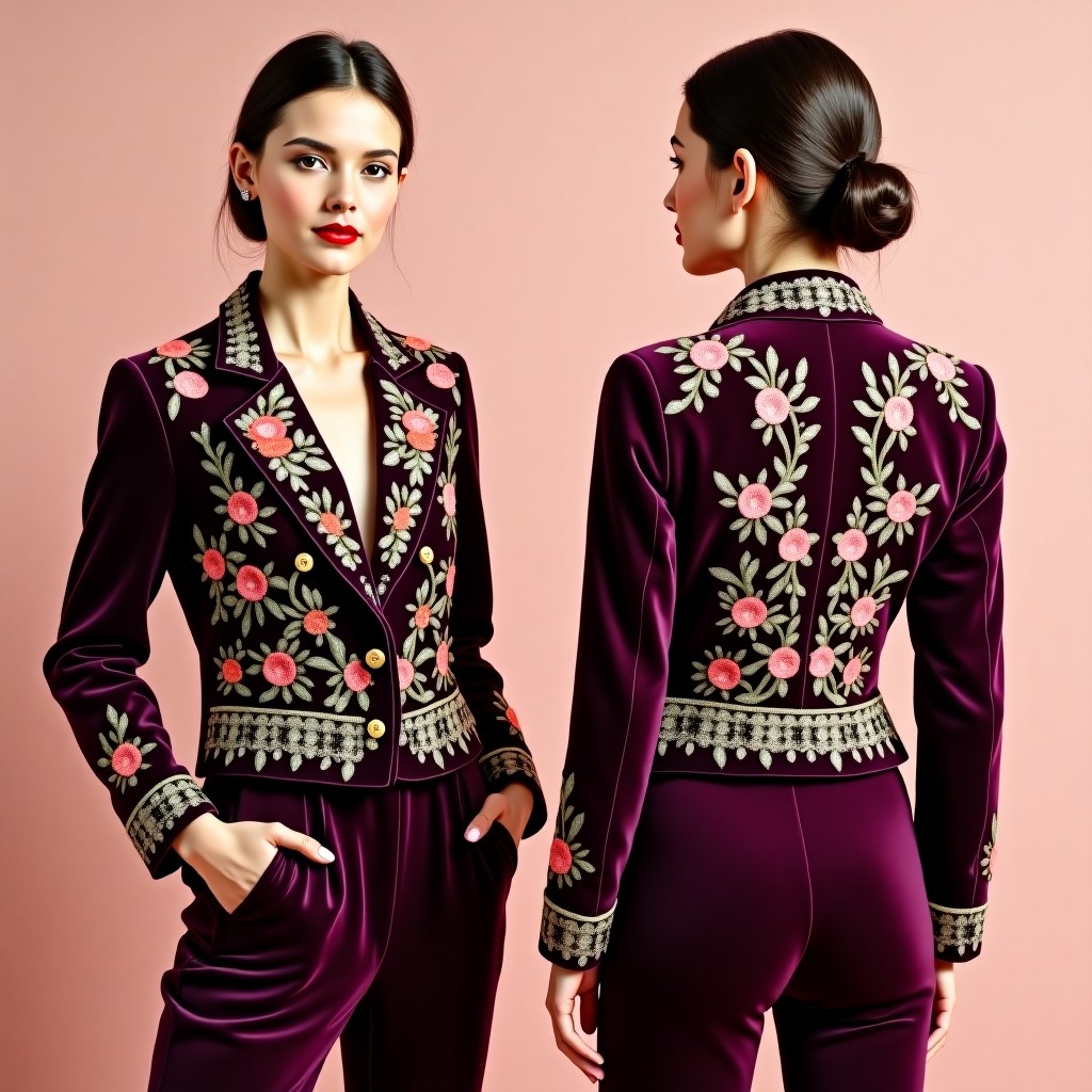 Signature Luxury Embroidered Blazer