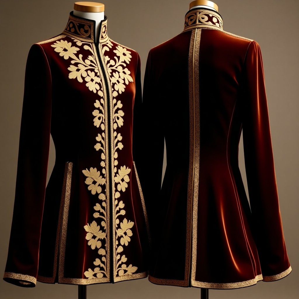 Premium Ornate Vine Karakou Jacket