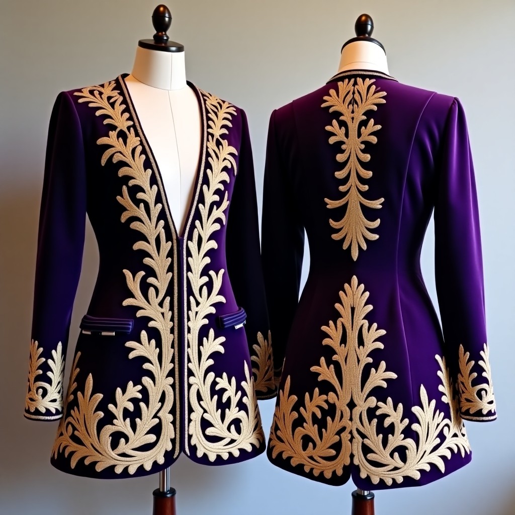 Luxury Front Panel Embroidered Karakou