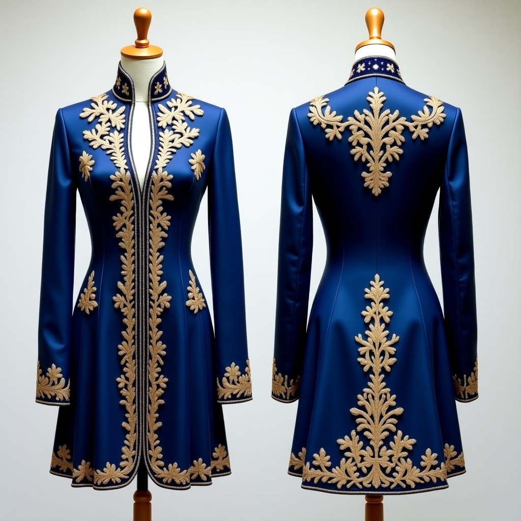 Luxury Raised Satin Stitch Karakou Jacket