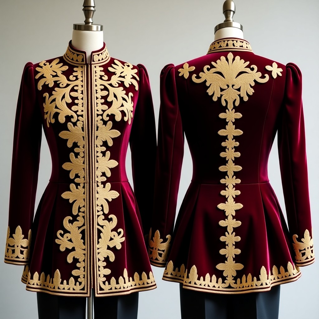 Traditional Inspired Embroidered Karakou Jacket