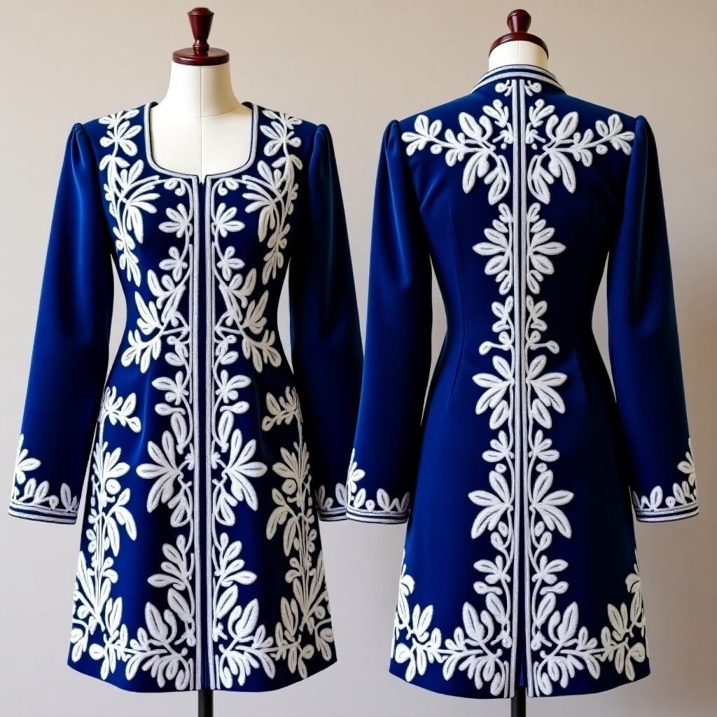 Luxury Decorative Cuff Embroidered Jacket