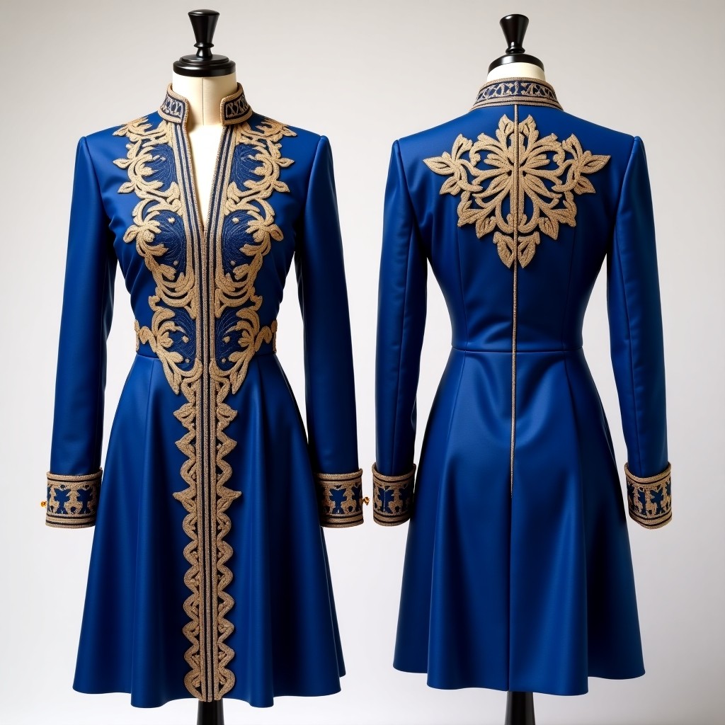 Designer Raised Floral Embroidered Jacket