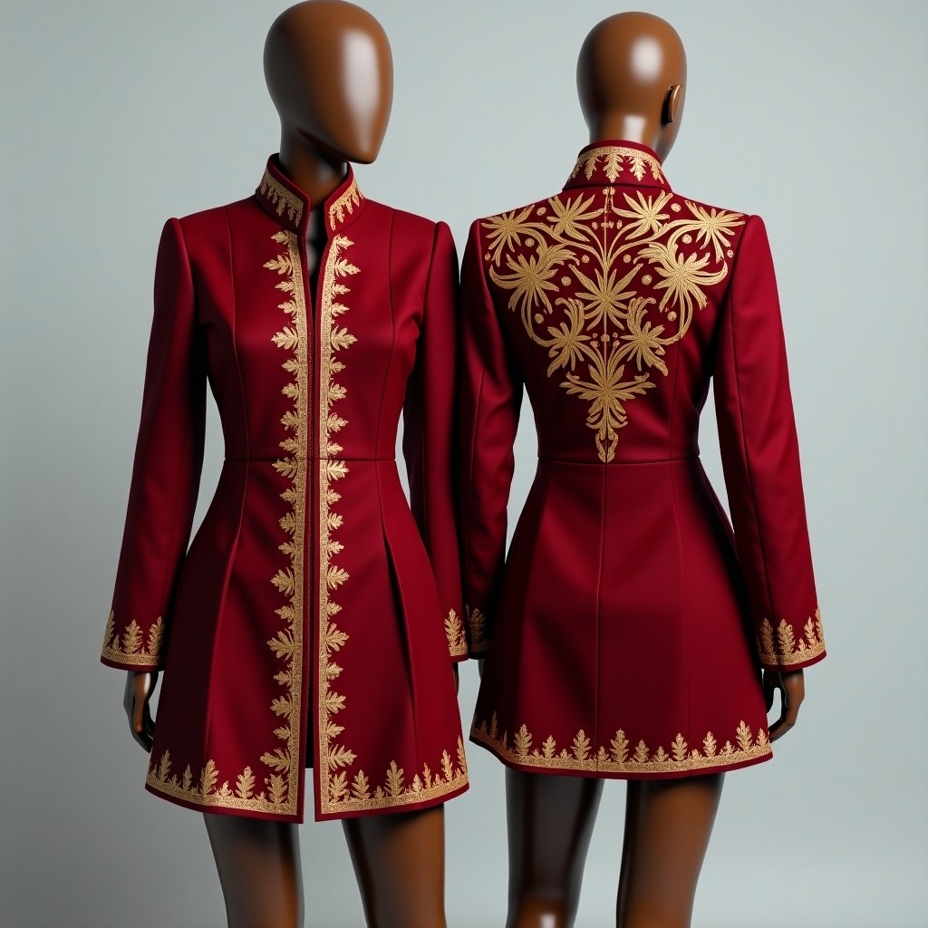 Luxury Embroidered Open Front Karakou Jacket