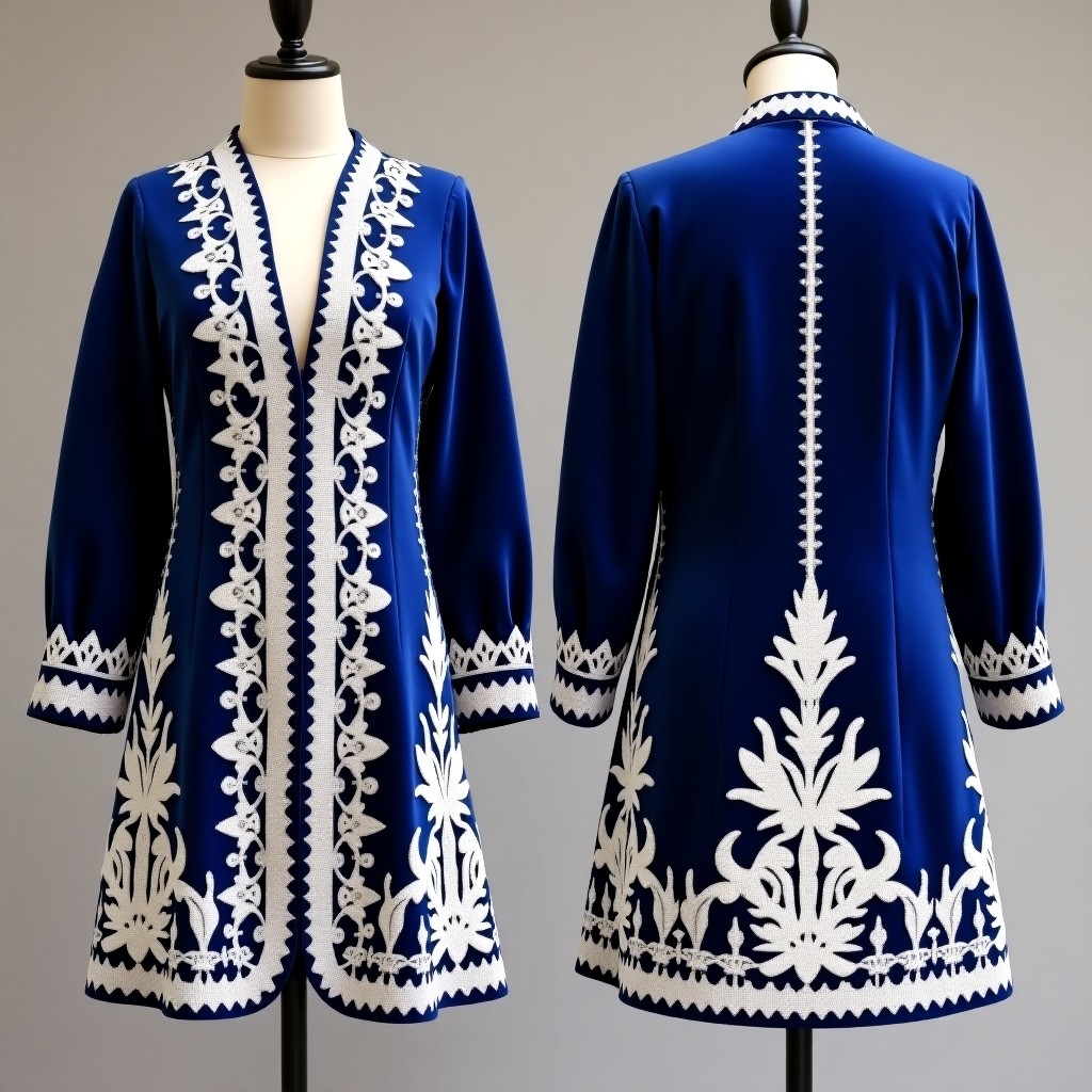 Premium Ornamental Sleeve Embroidered Jacket