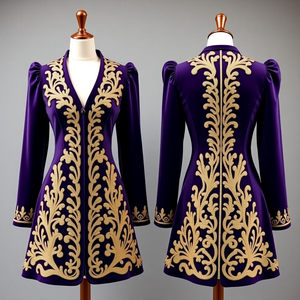 Regal Floral Embroidered Designer Jacket