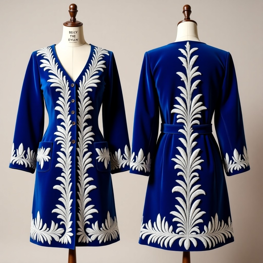 Embroidered Heritage Border Karakou Jacket