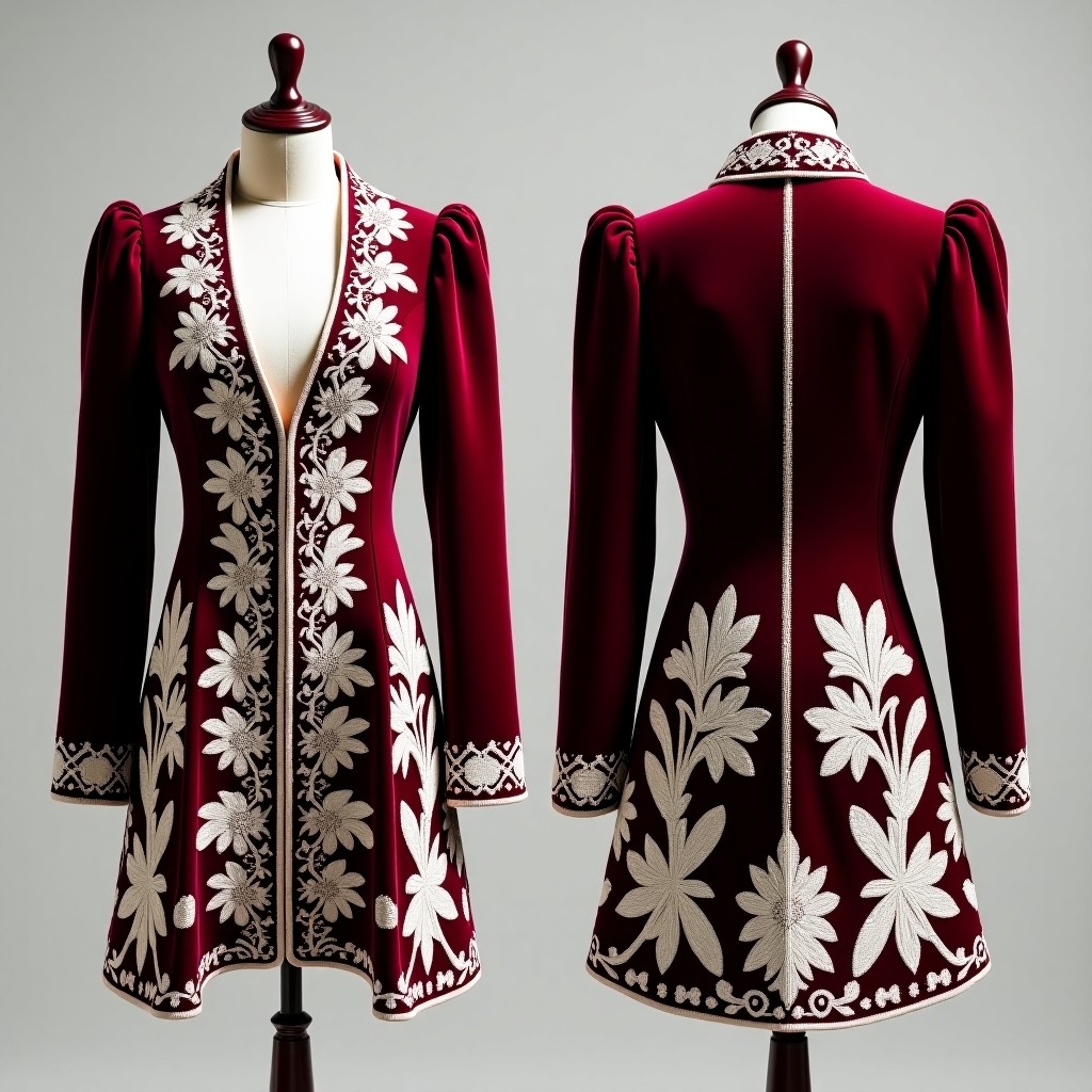 Luxury Ornamental Embroidered Velvet Jacket