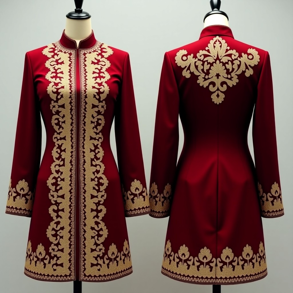 Heritage Motif Embroidered Luxury Jacket