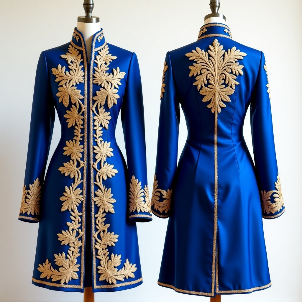Ornamental Floral Embroidered Luxury Jacket
