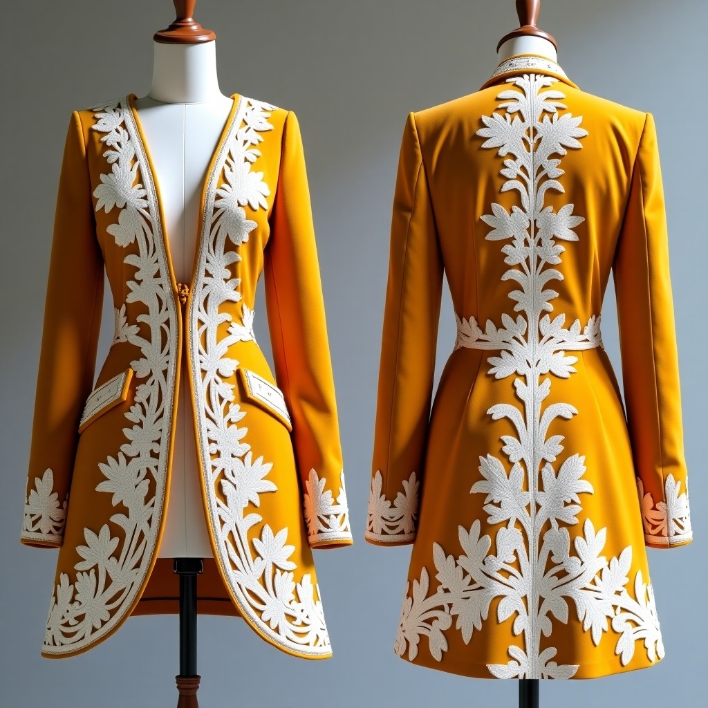Luxury Floral Scrollwork Occasion Jacket