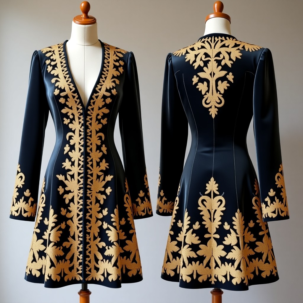 Signature Raised Embroidered Luxury Jacket