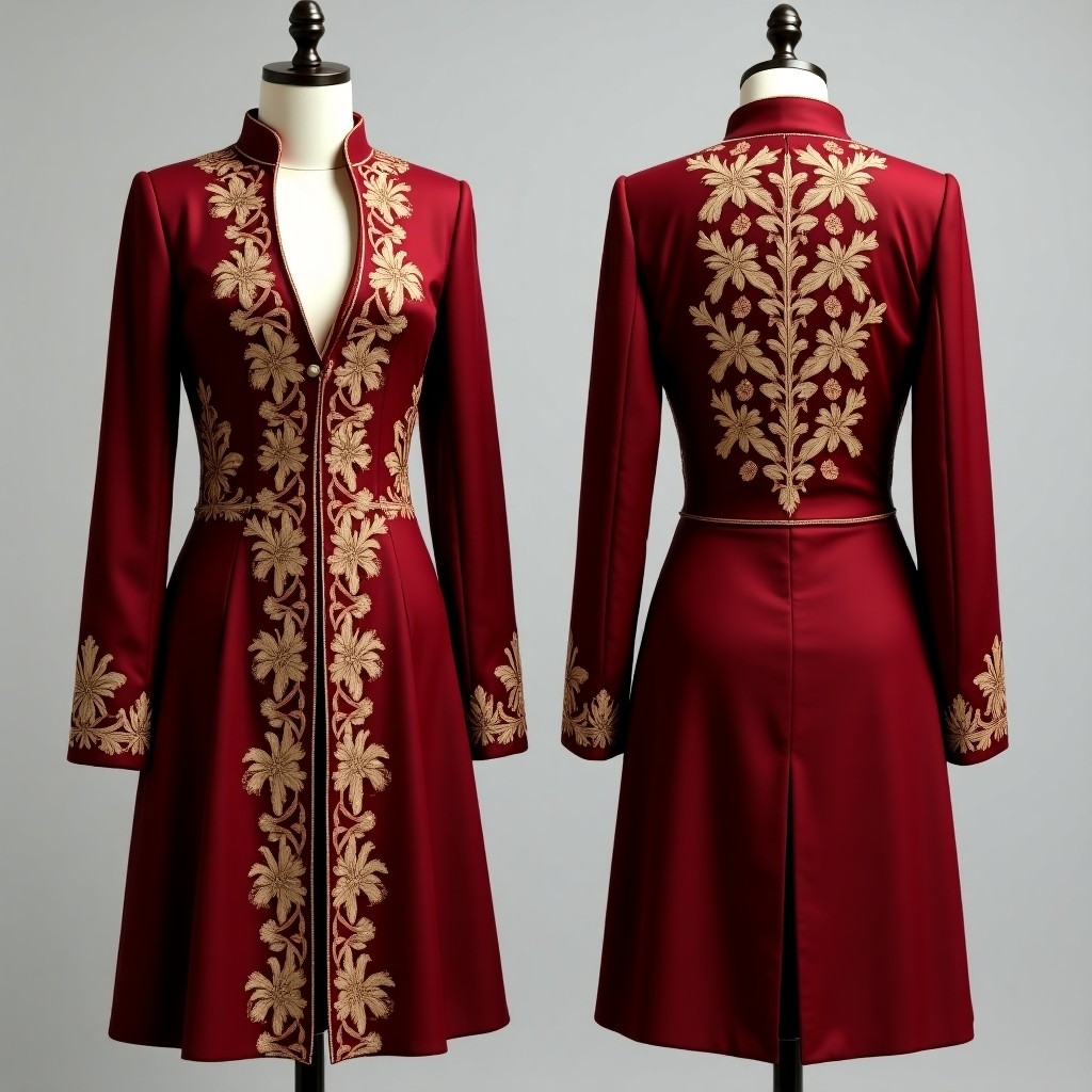 Ornate Raised Floral Jacket