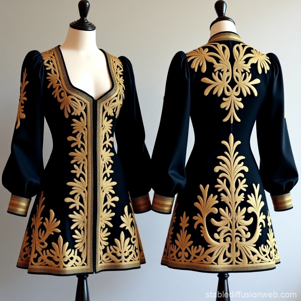 Floral Arabesque Embroidered Jacket