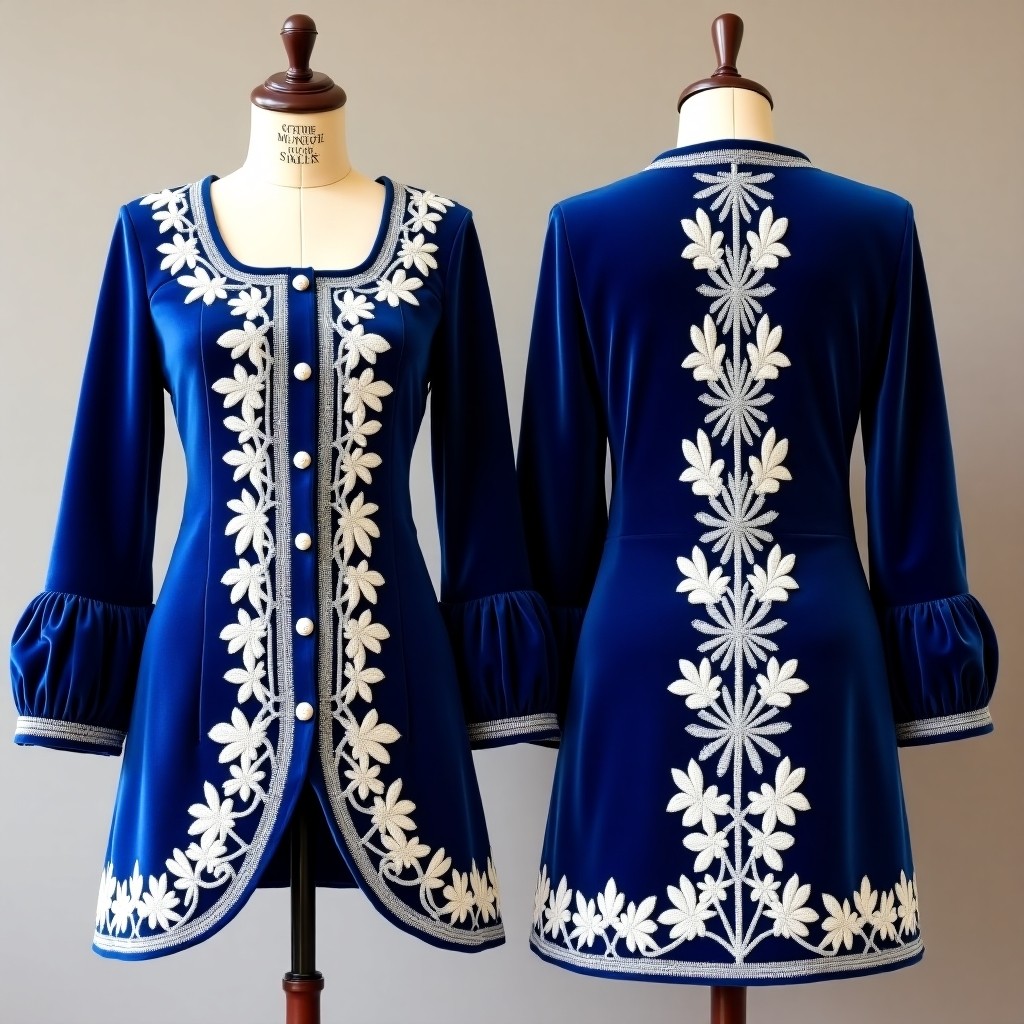 Premium Raised Vine Embroidered Jacket