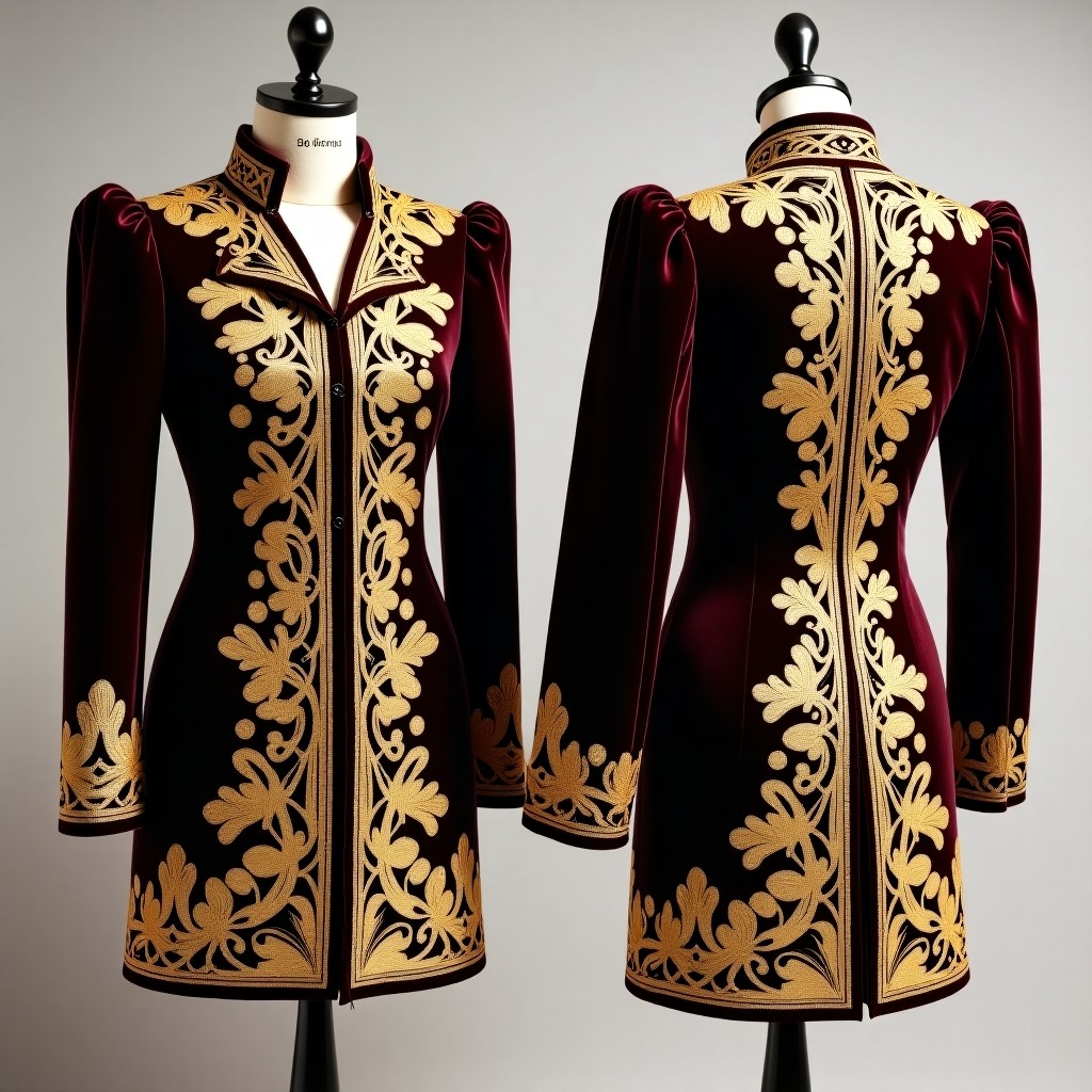 Premium Couture Motif Embroidered Jacket