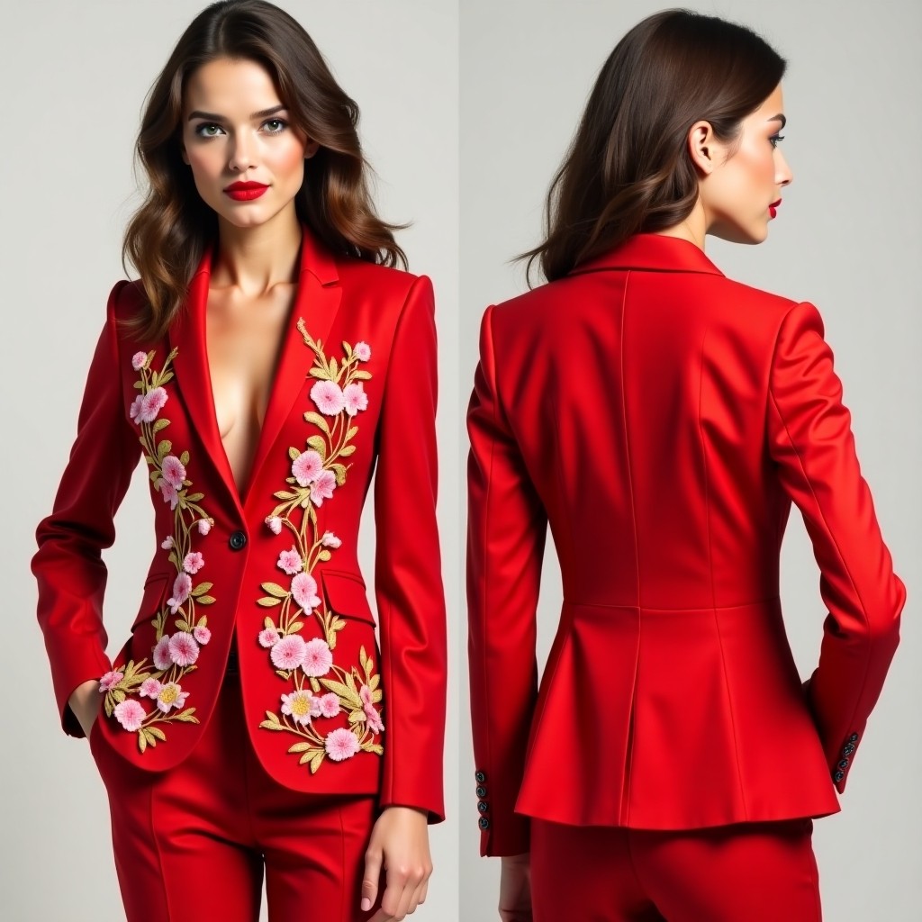 Luxury Floral Couture Jacket