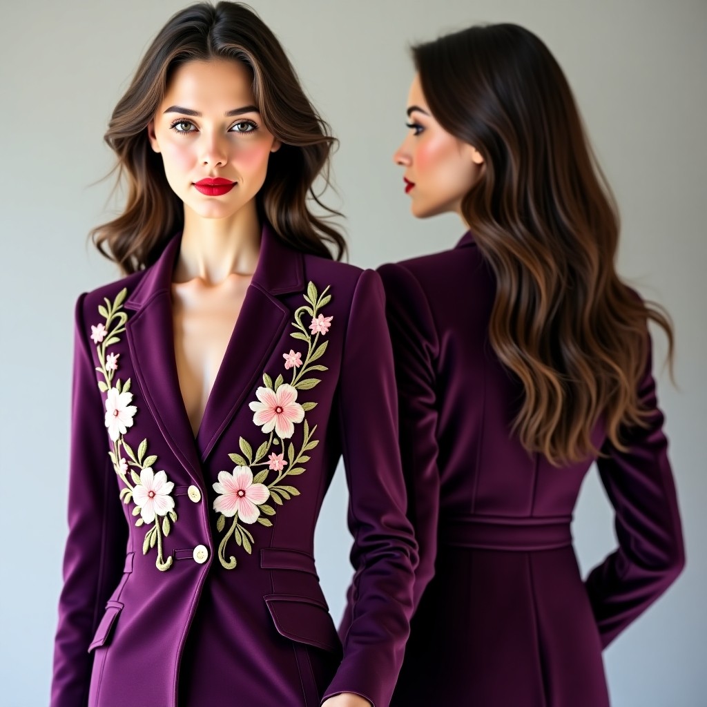 Premium Botanical Front Jacket
