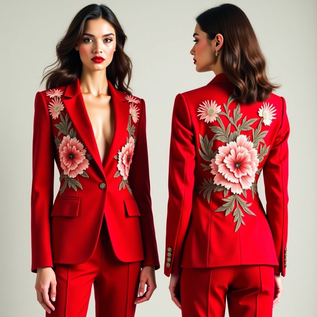 Floral Luxe Tailored Jacket