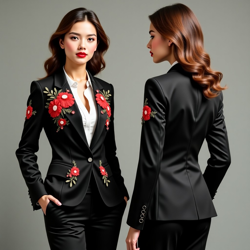 Refined Botanical Branch Jacket