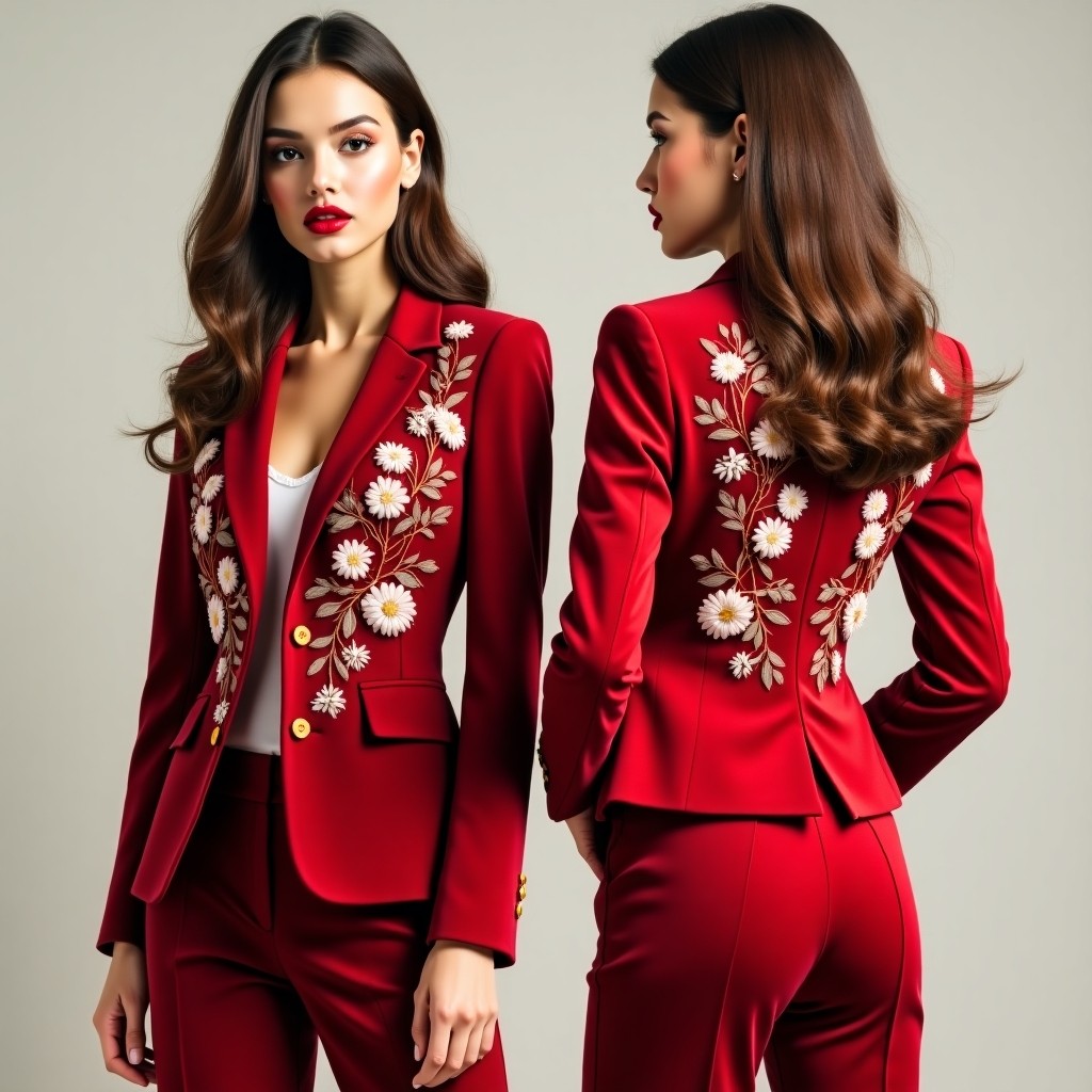 Floral Medallion Embroidered Jacket