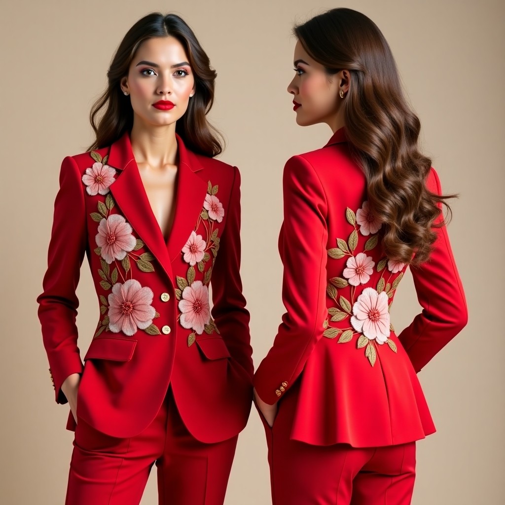 Graceful Botanical Front Jacket