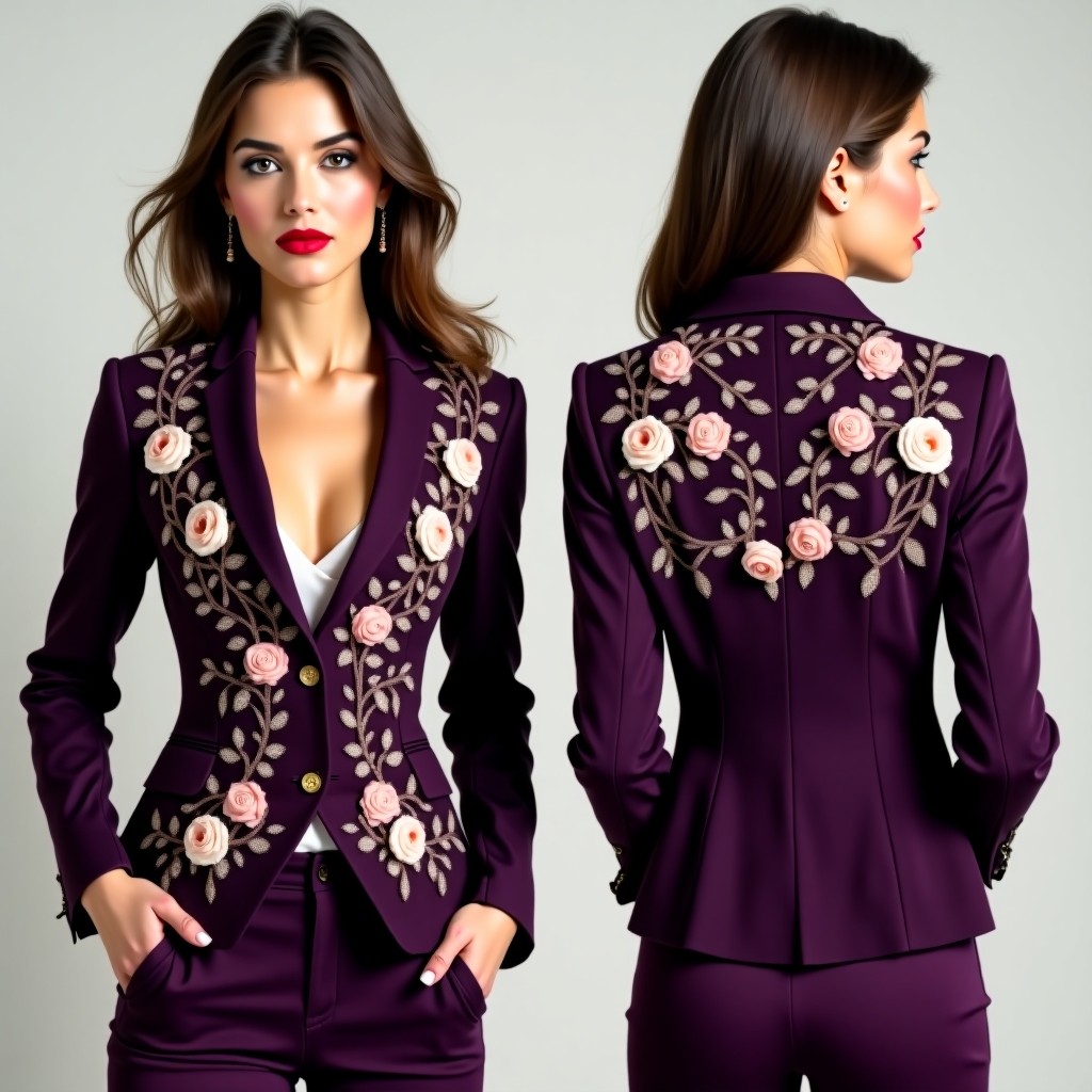 Artistic Leaf Branch Jacket