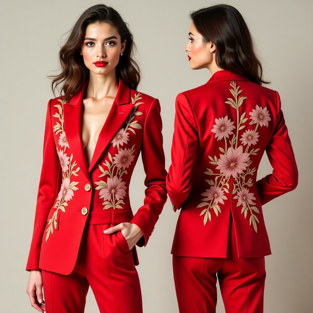 Premium Floral Sleeve Jacket