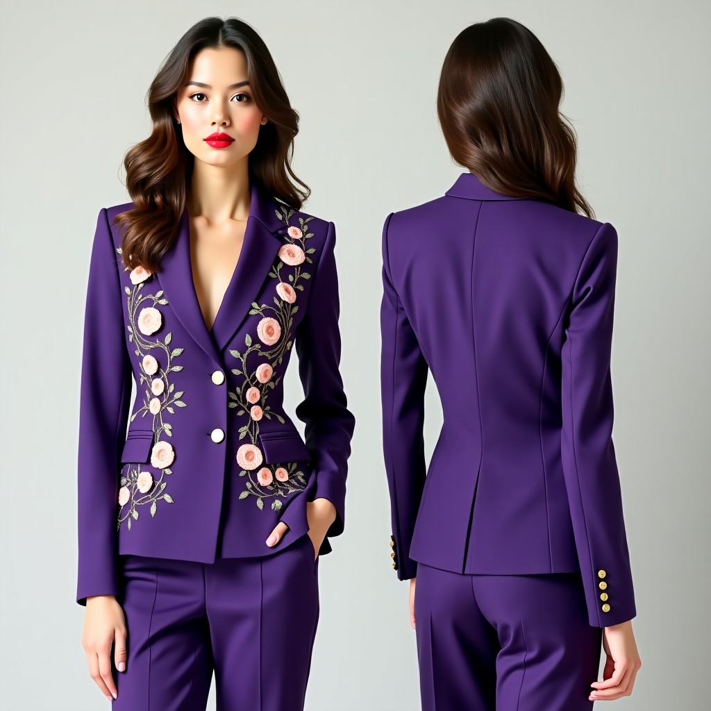 Premium Botanical Border Jacket