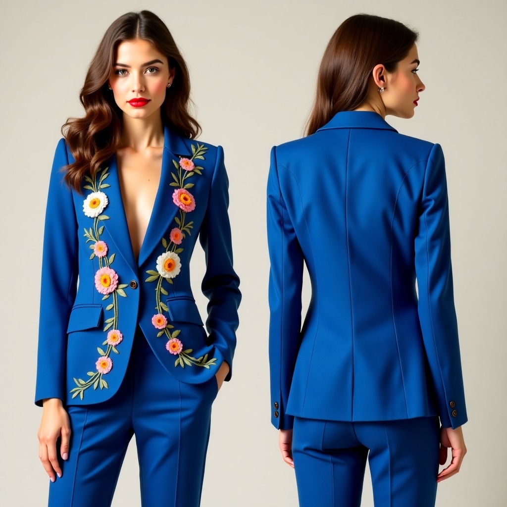 Luxury Floral Scroll Jacket