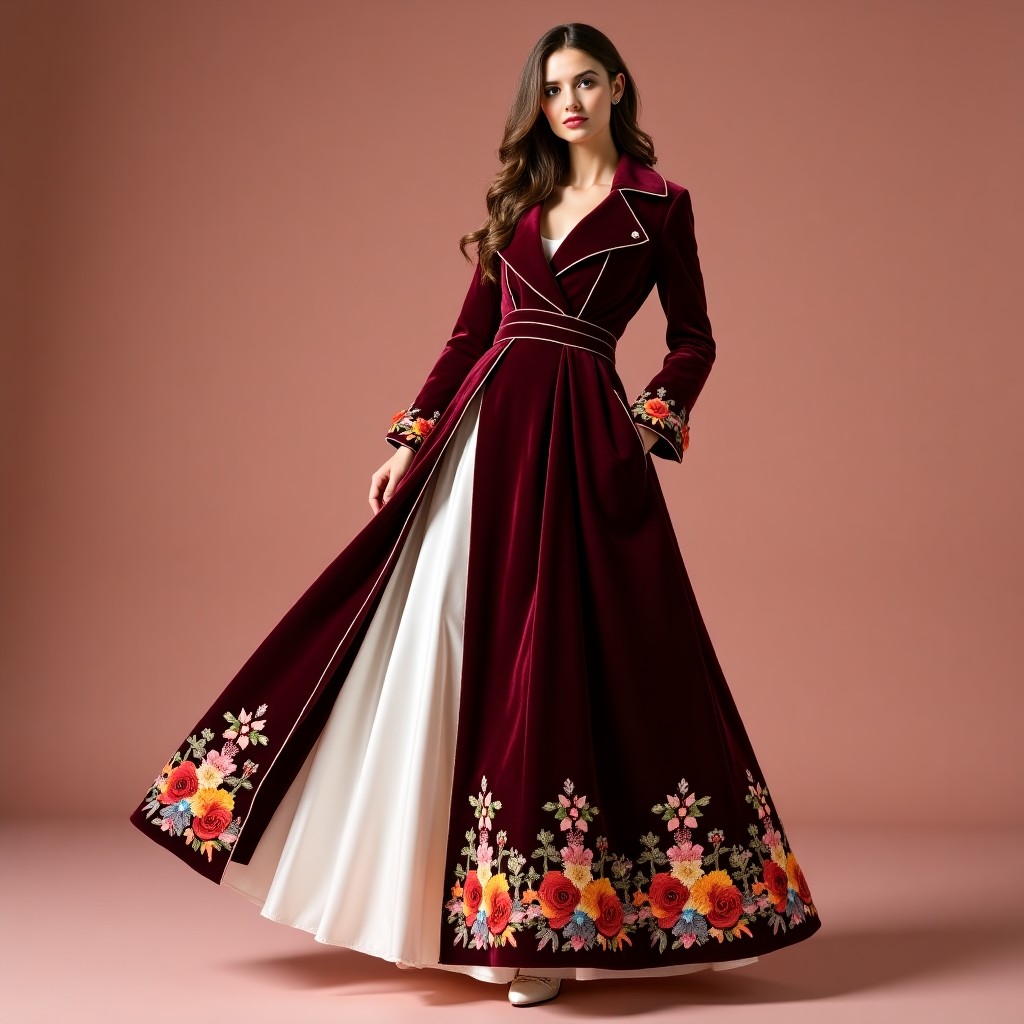 Exquisite Moroccan Scrollwork Celebration Dress
